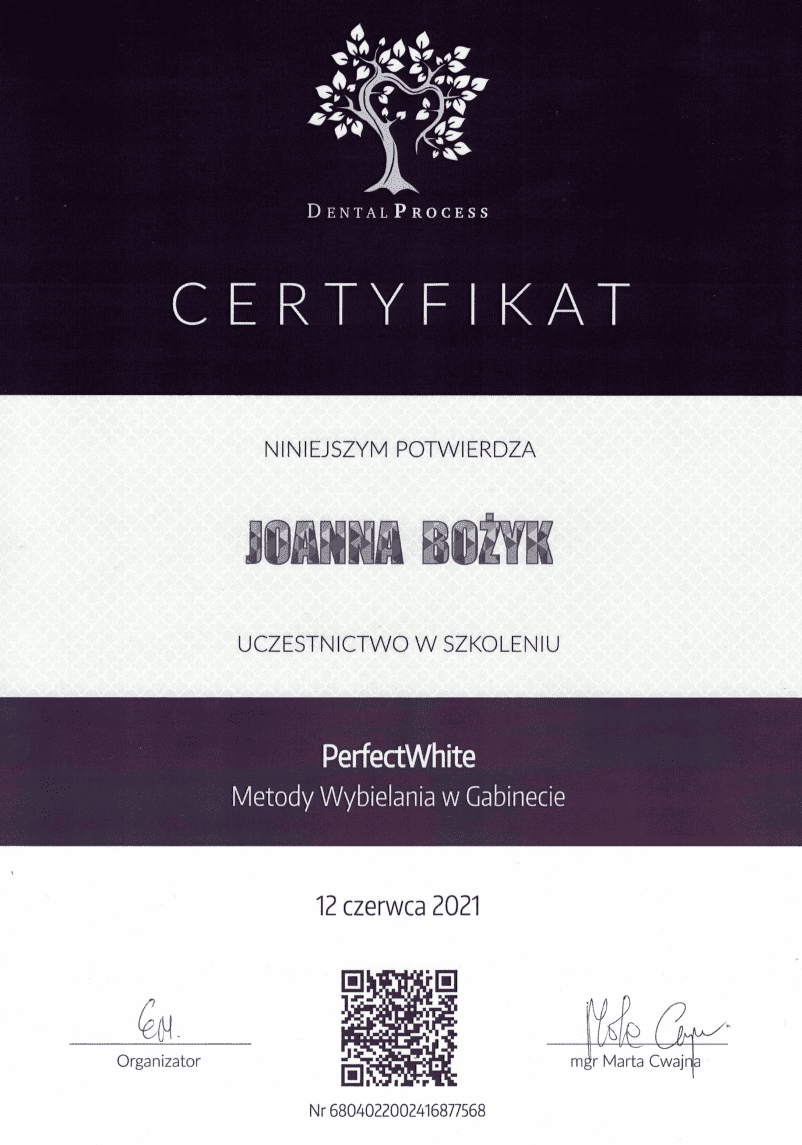 certyfikat